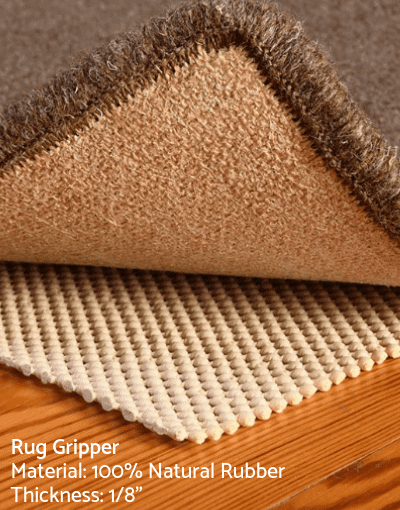 Natural Rubber Rug Grippers The Green, Rug Over Carpet Gripper Pad