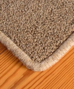 Earth Weave Dolomite Rug in Tussock, finished edge