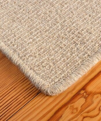 Earth Weave Pyrenees Rug in Wheat, finished edge