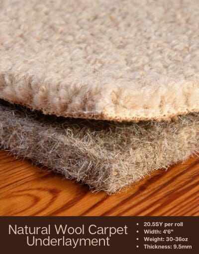 Natural Wool Carpet Underlayment