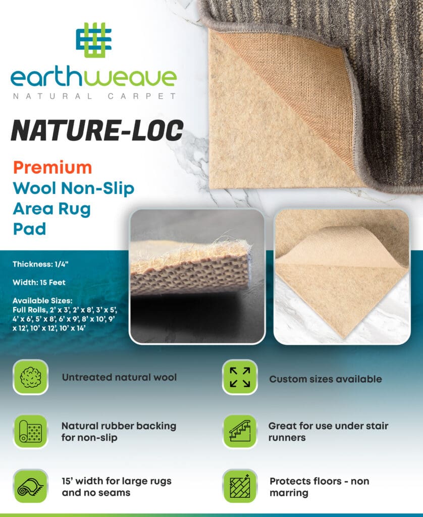 Earth Weave Nature-Loc Non-Slip Rug Pad